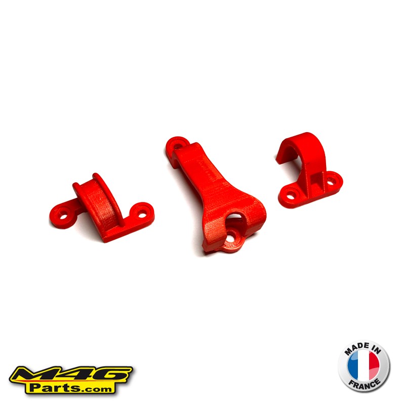 Honda CR-CRF Rear Brake Line Holders Color Red Honda HONDA 250 CRF