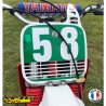 1983-1985 Yamaha YZ 125 YZ 250 Front Plate Number