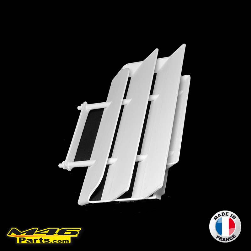 1986-1992 Yamaha YZ 125 WR 200 Left side Radiator Louvers Color White